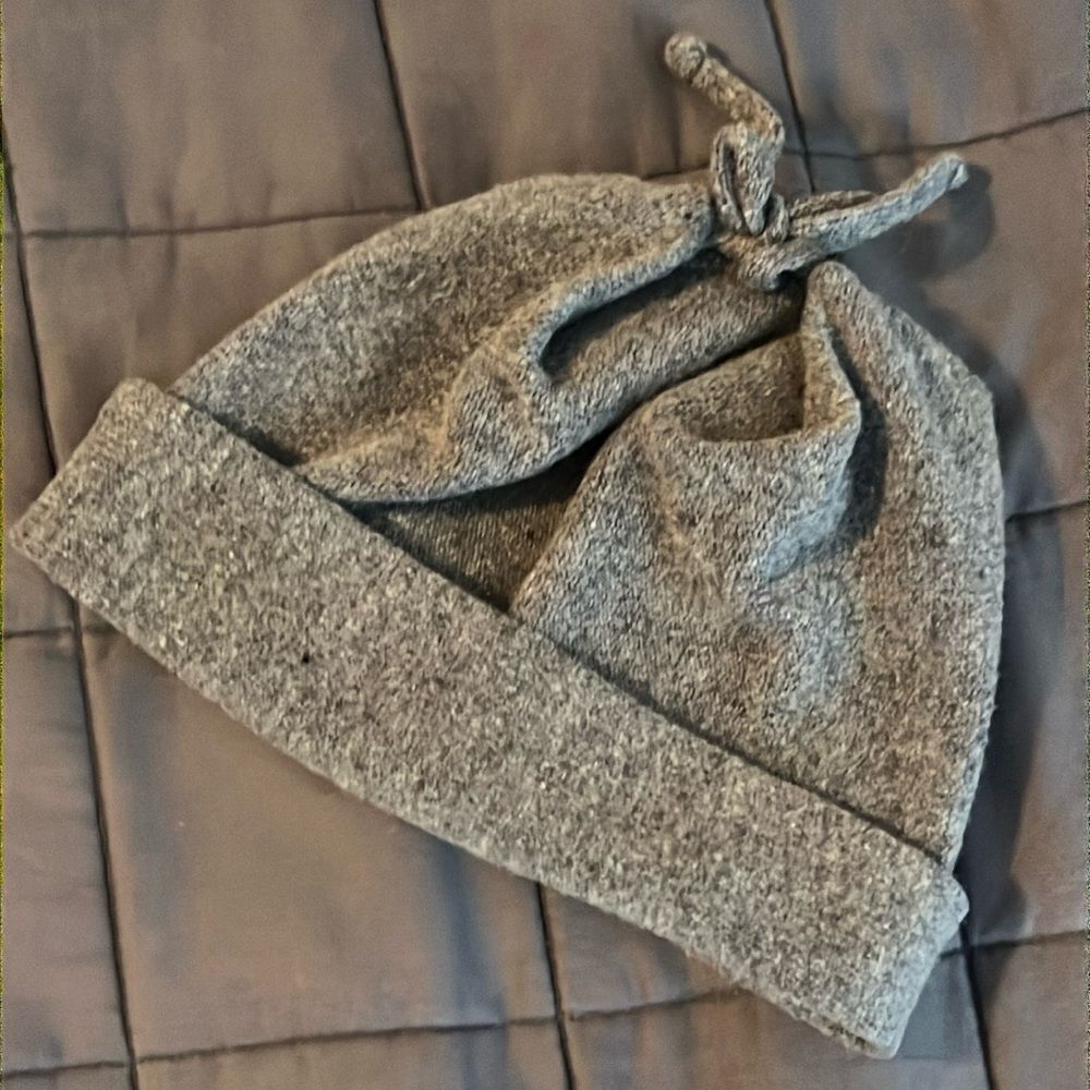 Eddie Bauer Wool Beanie with tie top